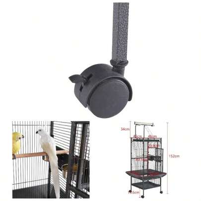 Panana Large Bird Cages Parrot Cage Wide Flight Metal Animal Cage Budgie Parakeet Conure With Rolling Stand Wheels 152cm Height