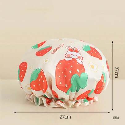 Gorro de ducha impermeable para niñas, gorro de baño para el cabello, cubierta para el cabello de cocina reutilizable, gorro para tratamiento del cabello seco a prueba de aceite
