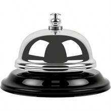 Bell Desk U2013 Loud Call Bell With Matte Anti - Rust Steel, Small 3.35 Footprint, Durable Design Office, Reception, Classroom, And Hotel Use