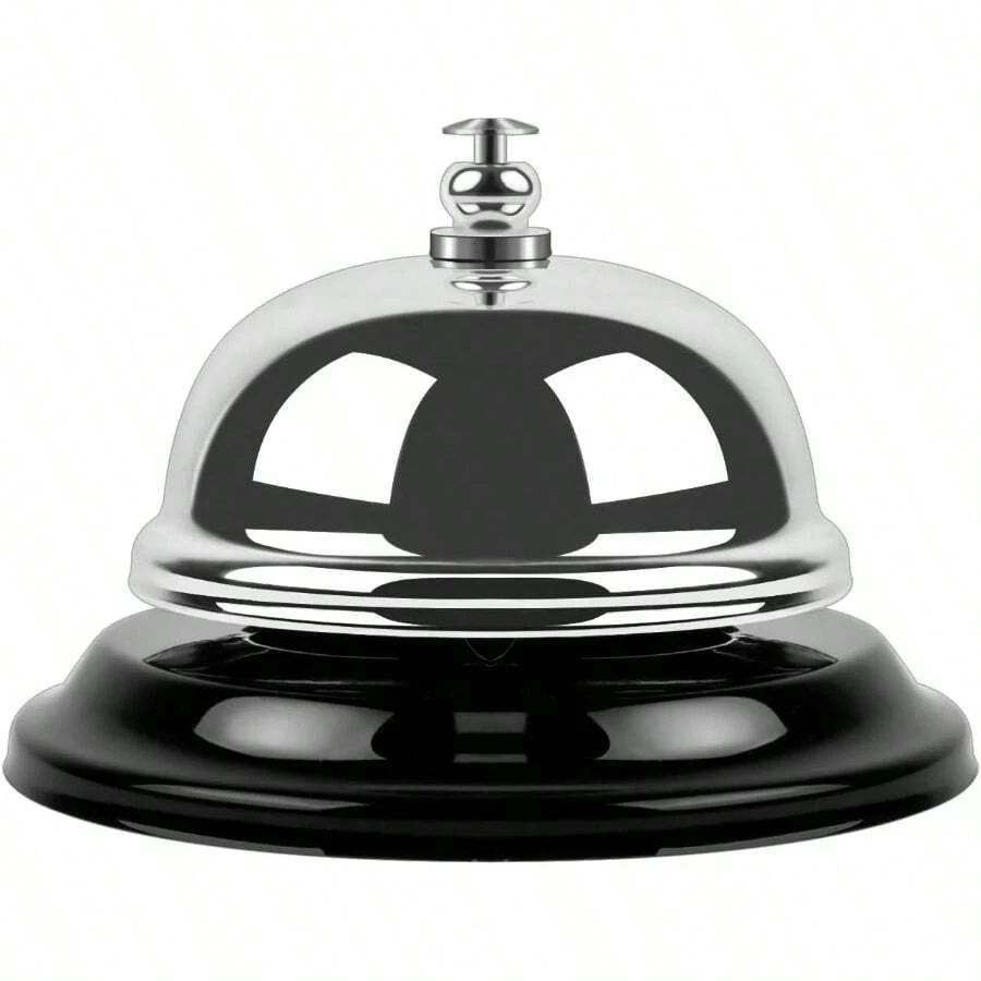 Bell Desk U2013 Loud Call Bell With Matte Anti - Rust Steel, Small 3.35 Footprint, Durable Design Office, Reception, Classroom, And Hotel Use