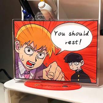 1pc Mob Psycho 100 Arataka Shigeo Anime Acrylic Standee Desktop Decor, Best Gift For Anime Fans - Birthday Gift, Christmas Gift
