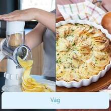 Manual Rotary Vegetable Cutter, Fruit & Vegetable Slicer, Potato Peeler, Multi-Functional Kitchen Grater - White - View 5