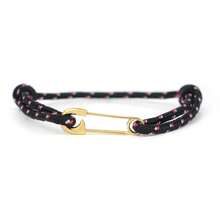 diffone Handcrafted Unisex Adjustable Paracord Rope Gold Color Safety Pin Braided Wristbands Casual Jewelry Accessories - Personalized Gender Pin Bracelet - View 11
