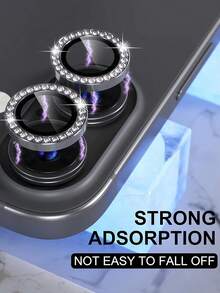 1 件黑钻镜头膜，镜头保护环/外壳，钢化玻璃[防刮]，金属单环相机屏幕保护膜镜头盖镜头保护环，兼容 11/12/13/14/15/16/16 Plus/16 Pro/16 Pro Max、17/17 Air/17 Pro/17 Pro Max 全系列 - 黑色 - 查看 6