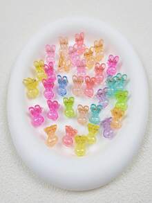 20pcs Mini Butterfly Hair Clips, Plastic Candy Color Hair Clips For Bangs & Flyaways