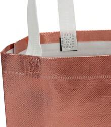 Tosnail 40 Pack 10 X 8 Inch Reusable Grocery Bags Shopping Tote Bag With Handle Present Bag Bag Weddings, Birthdays, Party, Event - Gold