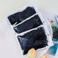 25000Pcs Black Rhinestones For Bedazzling Kit, 3-5mm Resin Flatback Rhinestones Bulk Bedazzle Gems Diamonds For Crafts DIY Shoes, Clothing{"Color_name":"Black"} - الأسود - مشاهدة 5