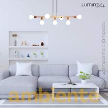 Rubis Aluminum Pendant Ceiling E27 7 Lights Lumini Lab - Bright White - View 2