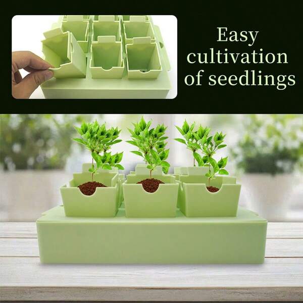 Outdoor Gardening Tools, Seed Starter Tray, Plastic Material Reusable, Yard Tools