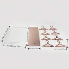 8 Pcs Hangers Shaped Jewelry Holder Personalized Earrings Display Racks Hanging Clothes Stand Storage Jewelry Organizer Holders