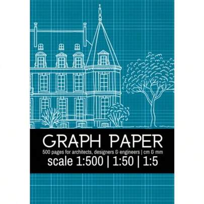 Graph Paper Metric Scale 1:50 HUGE Notebook For Architects Engineers And Designers : 500 Pages Light Grey Grid Centimeter And Millimeter Paper... Drawing A4 21x 29 7 Cm Or 8.3 X 11.7
