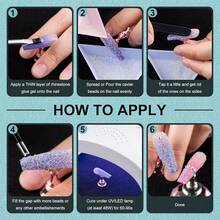 1.5-6mm Round AB Nail Rhinestones Crystals For Nail Art Manicure And AB Pixie Caviar Beads, Sugar Tiny Dust Glass Iridescent Long Lasting Shine Rhinestone Bead Gem Jewels Diamond{"Size_name":"1.5-6mmAB+AB"} - 1.5-6mmAB+AB - 查看 6