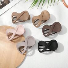 French Concord Flat Hair Clips - 6PCS Curved Hair Claw No Slip Hair Clips Volume Strong Hold Clip Hair Claw For Women Girls (Matte Duckbill(Medium, 3.3")){"Color_name":"MatteDuckbill(Medium"} - MatteDuckbill(中) - 查看 7