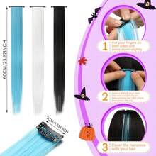 8 Pcs Halloween Sally Cosplay Accessories Set For Girls Women Faux Stitched Arm And Leg Warmers Blue White And Black Wig For Monster Inspired Costume Adult