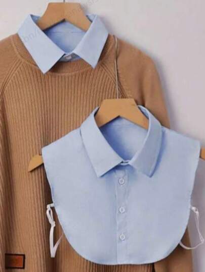 1 pieza Cuello postizo desmontable, adecuado para hombres, accesorio de moda