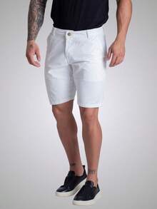 Bermuda Social Premium Men's Denim Twill Tailoring Colored Jeans - trắng - Xem 4