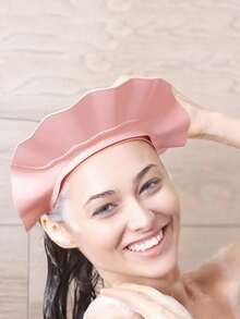 1 件可调节防护眼罩和浴帽 - 柔软、舒适、防水、易于洗发 - 完美贴合 - 有米色、粉色和蓝色可选，浴帽和沐浴产品