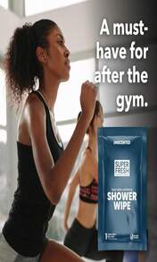 Super Fresh Shower Wipes Large Unscented Body Wipes For No Rinse Bathing Personal Hygiene Gym Travel Camping Enriched With Aloe And Vitamin E 10 Individually Wrapped Disposable Sheets - ColorD - 查看 5