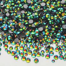25000Pcs Rainbow AB Rhinestones For Bedazzling Kit, 3-5mm Resin Flatback Rhinestones Bulk Bedazzle Gems Diamonds For Crafts DIY Shoes, Clothing{"Color_name":"RainbowAB"} - 彩虹AB - 查看 1