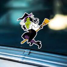 2Pack 4.53"X5.12" Fashion Male Witch SelfAdhesive Vinyl Car Bumper Sticker And Window Decal For Home Life And Halloween Theme Home Decoration Indoor And Outdoor Use #TM840#SSDD B BJNHMJ