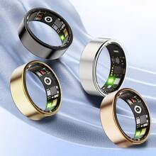 Smart Ring Fitness Tracker For Women Men - Waterproof Health Rings For Sleep Tracker,Gesture Swipe VideoBuilt-In Motion Gesture Function, Heart And Blood Oxygen Monitor, Fitness Ring For Family Care,Step And Burned Calories Counte, Switchable Video,Comfortable To Wear(15/20mAh Rechargeable Battery) - ET-Nhiều màu - Xem 2
