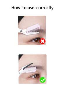 1pc Eyebrow Trimmer, Stainless Steel Eyebrow Hair Remover Groomer For Women & Men, Beauty Makeup Tool,Makeup,Cheap,Room Decor,Vanity,Travel,Bedroom,Makeup Accessories