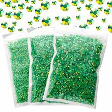 25000Pcs Dark Green AB Rhinestones For Bedazzling Kit, 3-5mm Resin Flatback Rhinestones Bulk Bedazzle Gems Diamonds For Crafts DIY Shoes, Clothing{"Color_name":"DarkGreenAB"} - 深綠色AB - 查看 1
