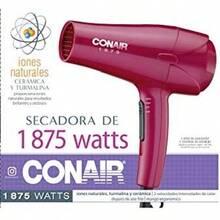 Conair Secadora con iones naturales, turmalina y ceramica, color rosa, 1875 watts Fucsia - Rosa - Ver 4