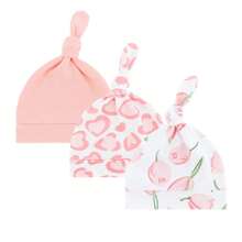3Pcs Newborn Beanie  Hat Cotton Cartoon Infant Bonnet For Girls Boys Toddler Cap  Accessories Newborn Gift 0-6M