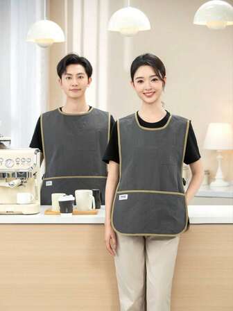 Delantal impermeable ajustable con hebilla, unisex