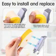 LemonRoad 24 Pack Dish Wand Sponge Refills Compatible With Dish Daddy Sponge Replacement Head Refills For Dishwashing And Kitchen Cleaning