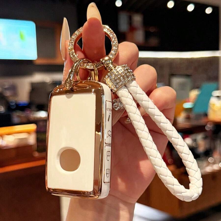 TPU Key Fob Cover Compatible With 2019-2025 Mazd A 3 6 CX-30 CX-5 CX-9 CX-50 WAZSKE11D01 662F-SKE11D01 - 白色 - 查看 1
