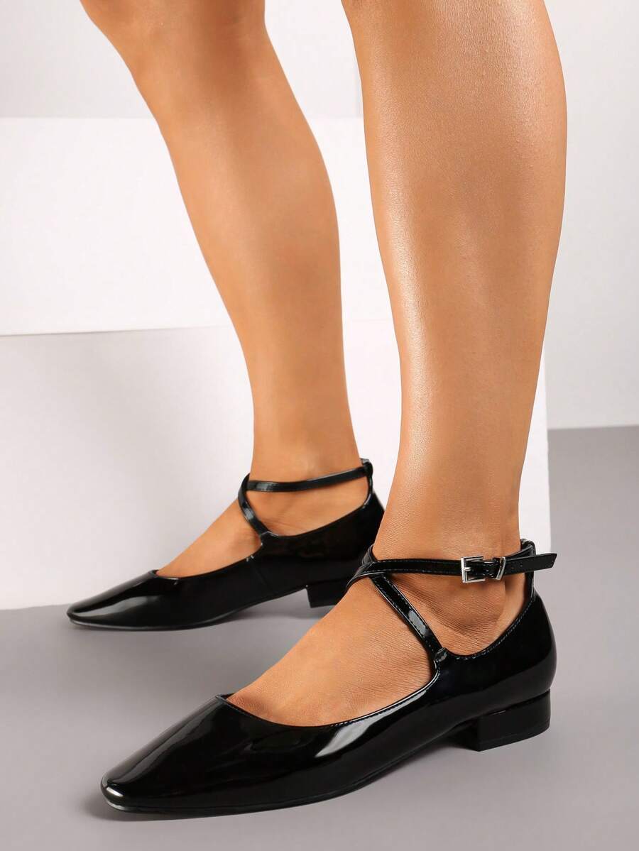 Classiche ballerine Mary Jane - Morbide e confortevoli per il casual e il lavoro - Primavera/Autunno - nero - Visualizzare 1