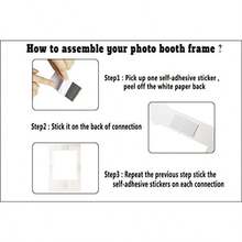 32PCS Christmas Party Photo Booth Props Supplies With Paper Frame