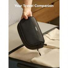 Portable Electronics Accessories Travel Organizer Water Resistant Tech EDC Pouch Bag For Charger Adapter Charging Cable Power Bank Hard Drive SD Card - As Pic - View 5