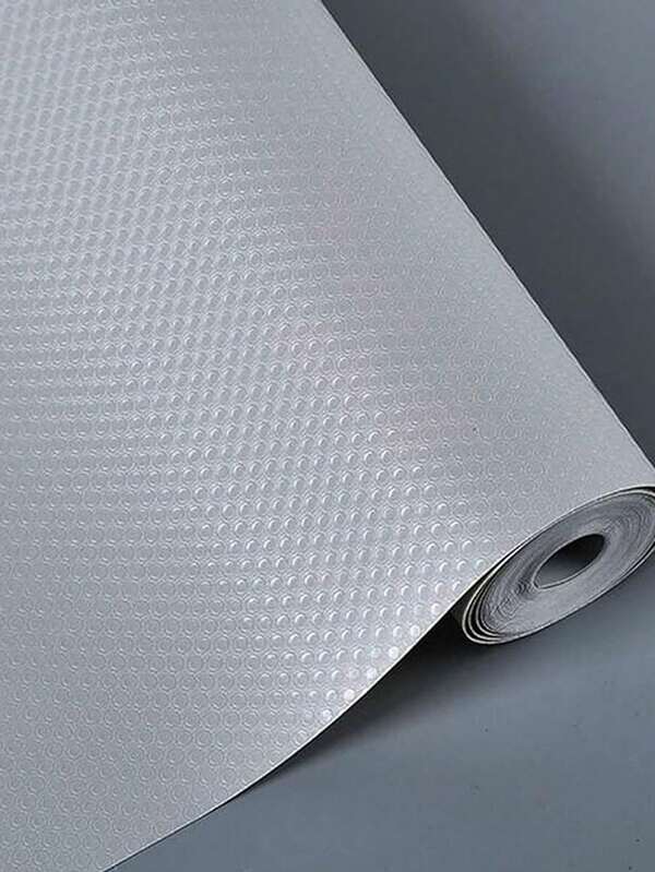 1 rolka szarej wyściółki do szuflad, wyściółka do szafek, materiał EVA, nieprzywierający, wodoodporny, olejoodporny, odporny na wilgoć, odporny na pleśń, chroni meble, nadaje się do szuflad, półek, szafek, lodówek