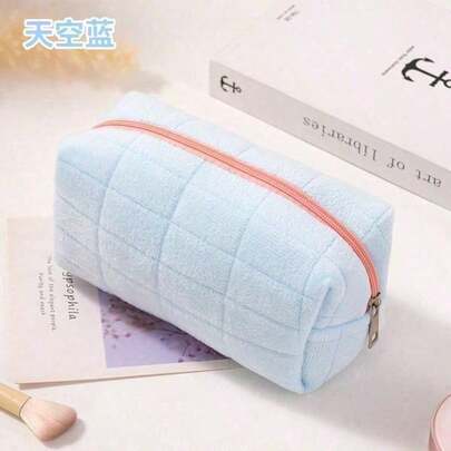 Cute Plush Stress Relief Pillow, Large Capacity High-End Cosmetic Bag, Women's Large Capacity Toiletry Organizer