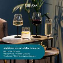 Mikasa Palermo Crystal Champagne Flutes Elegant Black Stem Design LeadFree Crystal Gift Boxed Perfect For Weddings Anniversaries And Special Occasion Set Of 4 250ml Capacity