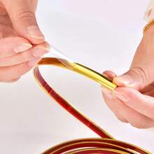 3 m/rouleau Bande décorative murale auto-adhésive, bande de calfeutrage en PVC, sticker décoratif mural, protecteur de bord de meuble, bordure décorative de cadre