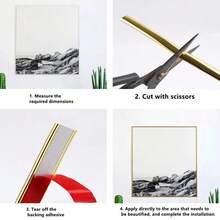 3 m/rouleau Bande décorative murale auto-adhésive, bande de calfeutrage en PVC, sticker décoratif mural, protecteur de bord de meuble, bordure décorative de cadre