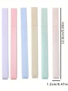 Zestaw 12/6 wielokolorowych długopisów żelowych, miękkie, kolorowe zakreślacze Soft-Cut, nie rozmazują się, nie rozmazują się, nadają się do studiowania Biblii i prowadzenia dziennika, odpowiednie dla uczniów w wieku 14+ lat, idealne jako przybory szkolne i prezenty na nowy rok szkolny