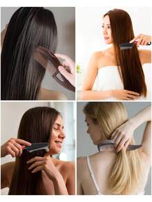 2 Piezas de Peine para Piojos y Cepillo para Cabelludo - Material ABS, Tamaño Mediano, Elimina Caspa y Impurezas, Ideal para Viajes y Uso Doméstico - Multicolor - Ver 6