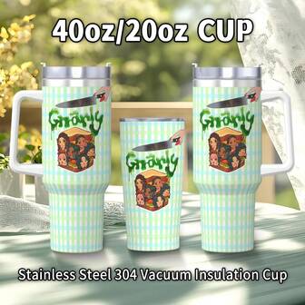 113 cl/60 cl isolerad mugg i rostfritt stål med snygg design, dubbelväggig, läckagesäker, håller varma och kalla drycker, perfekt för jul, Halloween, Thanksgiving, mors dag, KATSEYE fan-samlarobjekt