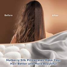 % Silk Pillowcase,21 Momme Both Side Real Silk Pillowcases Hidden Zippered Slip Silk Pillowcase Soft Breathable Hair, Skin And Good Sleep(, Standard:20x26) - Chim công xanh - Xem 11