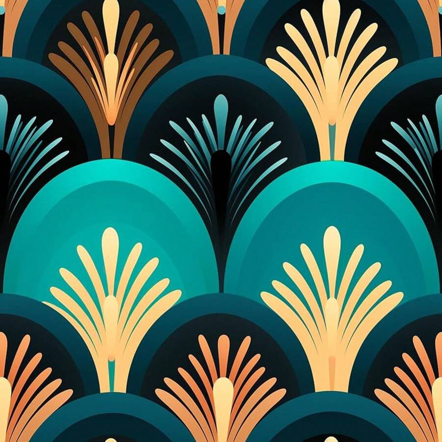 FLFK Boho Vintage Wallpaper Peel And Stick Removable Flower Shape Stripe Wall Mural Living Room, Bedroom, Kitchen, Office, Apartment Decor 16x128