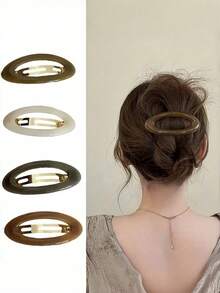 Korean Style Fashionable Spring Clip, Suitable For Women Over 14 Years Old Y2k Hair Clips Claw Clips Hair Claws Hair Slide Hair Barrettes, School Stuff