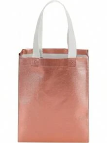 Tosnail 40 Pack 10 X 8 Inch Reusable Grocery Bags Shopping Tote Bag With Handle Present Bag Bag Weddings, Birthdays, Party, Event - Gold