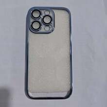 Hadaasi 1pc Blue Anti-Drop Lens Protection Electroplated Hard Case With Dust Net, Ultra-Thin Transparent Phone Case Compatible With Apple 17 Pro/17 Pro Max/17 Air/17/16 Pro/16 Pro Max/16 Plus/16/16E/15 Pro/15 Pro Max/15 Plus/15/14 Pro/14 Pro Max/14 Plus/14/13 Pro/13 Pro Max/13/12 Pro/12 Pro Max/12/11 Pro Max/11/11 Pro/XS Max/XR/XS/X