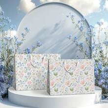 Gift Bags Set Of 2Large 13" Gift Bag With Tissue Paper Floral Gift Bag Includes Matching Tissue Paper Card And Envelope Perfect For Presents Of Any Special Occasion# DOUYYY