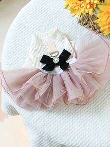 1pc Pet Clothes, Dog/Cat Apparel For Poodle, Teddy, Small Dogs & Puppies, Casual & Fashionable Cute Comfortable Anna Tutu Skirt - Multicolor - View 10